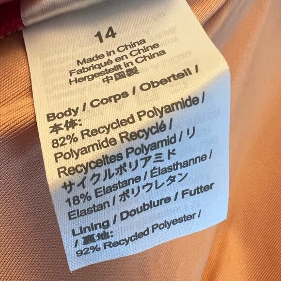🆕 J. Crew PINK One Piece Sexy V Neckline Swimsuit Plus Barbie Classic 14 NWT - Picture 7 of 13